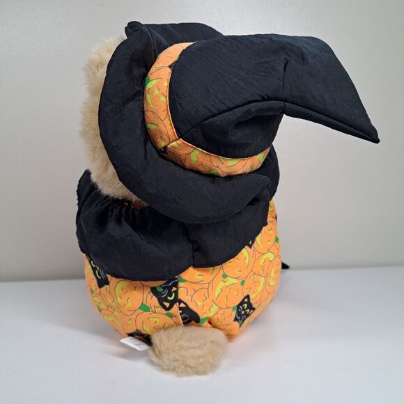 PUFFY Halloween Bear Plush Toy Cat PJs Bat Slippers Pumpkin Midwestern Home Prod - Picture 8 of 16